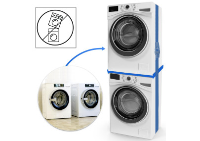 Cadre de raccordement pour machine ? laver Belton blanc