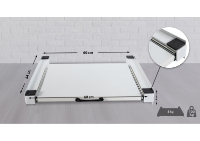 Cadre de raccordement pour machine à laver Banham blanc