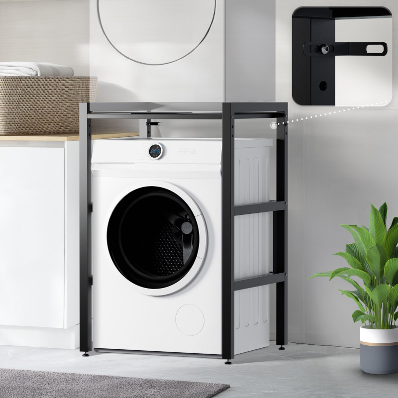 Étagère pour machine à laver Gannet noire