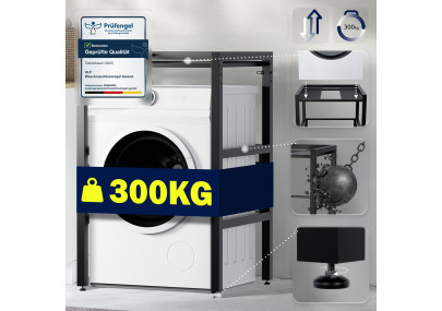 Étagère pour machine à laver Gannet noire