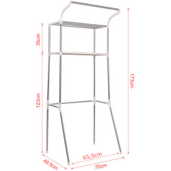 CLP Estante para lavadora Ellsworth Blanco
