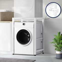 Étagère pour machine à laver Médine blanc