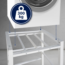 Étagère pour machine à laver Medina blanche