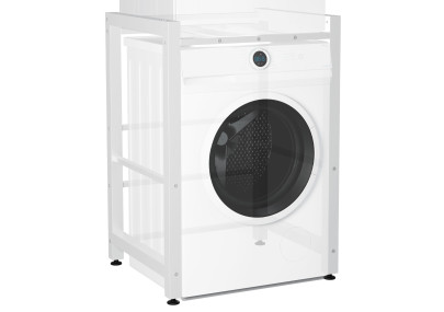 Étagère pour machine à laver Médine blanc