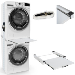 Bastidor de conexión para lavadoras con estante