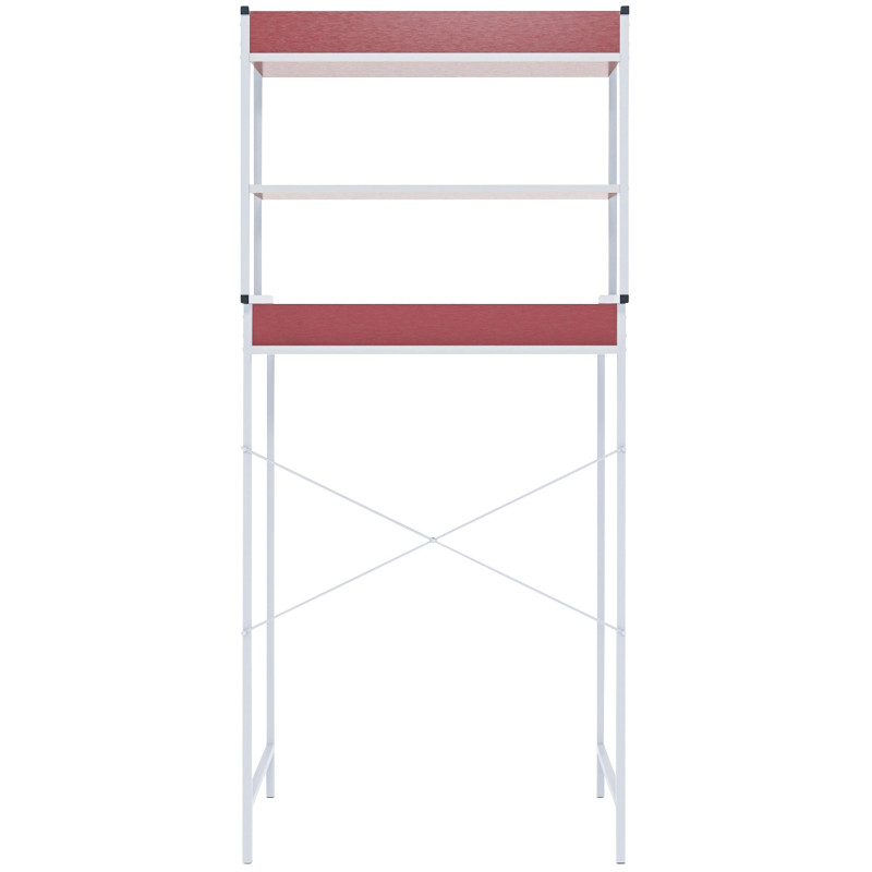 Mueble para lavadora Darby con estantes Blanco