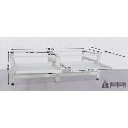 Socle de machine à laver blanc Tampa