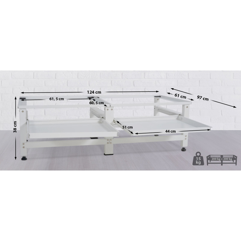 Socle de machine ? laver blanc Tampa