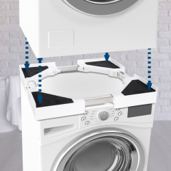 cadre de connexion blanc pour machine à laver