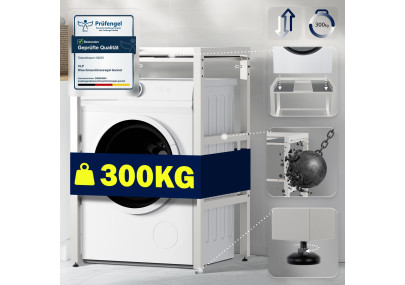 Étagère blanche pour machine à laver Gannet