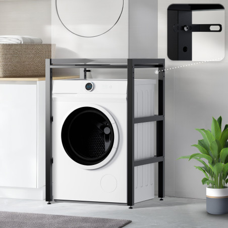 Étagère pour machine à laver Gannet noire