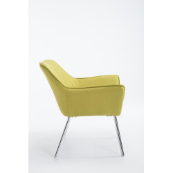Fauteuil Caracas en tissu vert