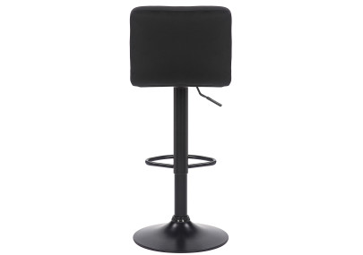 Lot de 2 tabourets de bar Feni en velours noir