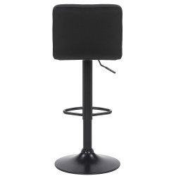 Ensemble de 2 tabourets de bar Feni en velours noir