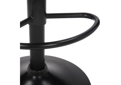 Ensemble de 2 tabourets de bar Feni en velours marron