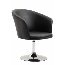 Fauteuil Lounger Arcade en similicuir noir