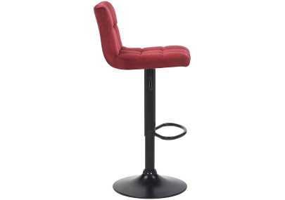 Set di 2 sgabelli bar Feni in velluto rosso