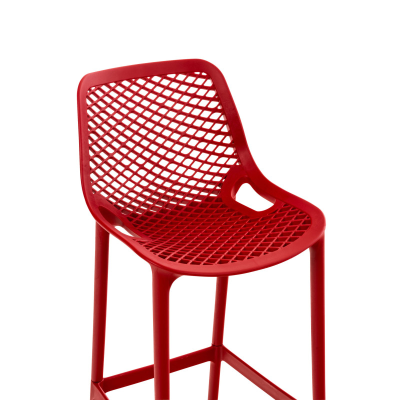 Lot de 2 tabourets de bar Air, rouges
