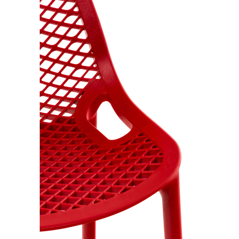 Lot de 2 tabourets de bar Air, rouges