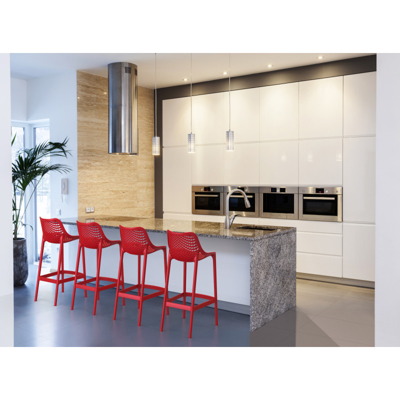 Lot de 2 tabourets de bar Air, rouges