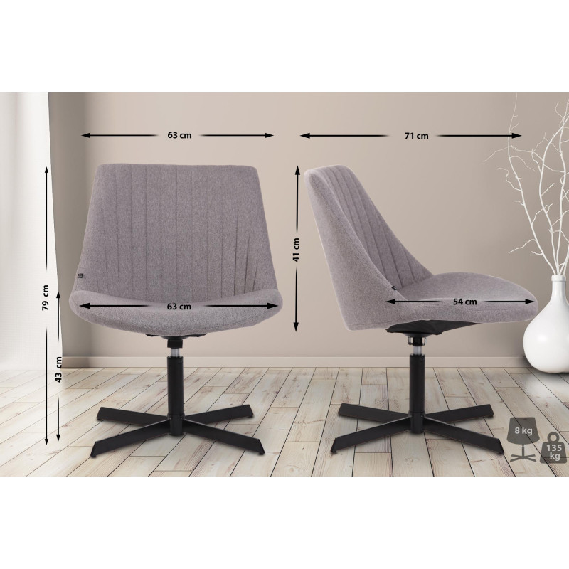 Fauteuil Granby gris