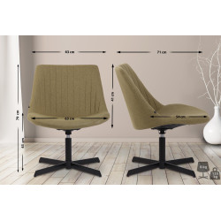 Chaise longue Granby, verte