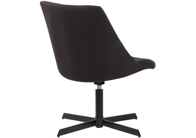 Sedia da Lounge Granby nero