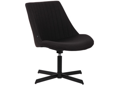 Sedia da Lounge Granby nero