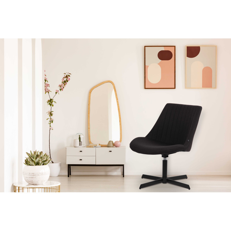 Chaise longue Granby, noire