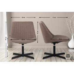 Chaise longue Granby, taupe