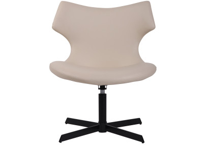 Chaise longue Welland, similicuir, crème