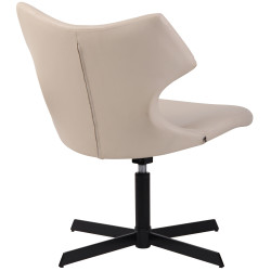 Chaise longue Welland, similicuir, crème