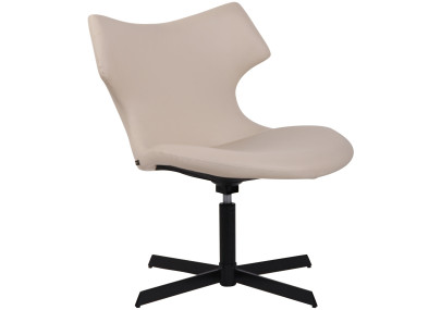 Chaise longue Welland, similicuir, crème