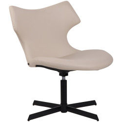 Chaise longue Welland, similicuir, crème