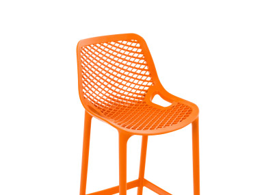 Lot de 2 tabourets de bar Air, orange