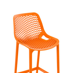 Ensemble de 2 tabourets de bar Air orange
