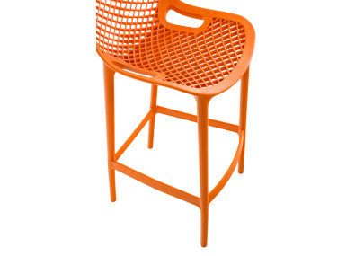 Lot de 2 tabourets de bar Air, orange