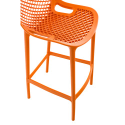 Ensemble de 2 tabourets de bar Air orange