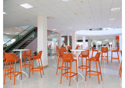 Lot de 2 tabourets de bar Air, orange