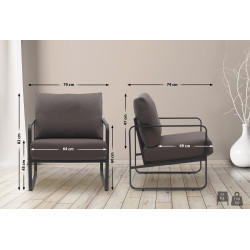 Lounger Manea Kunstleder