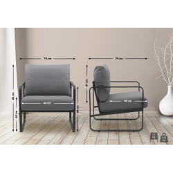 Lounger Manea Kunstleder