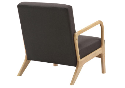 Sillón Hibbing con tapizado de tela Marrón