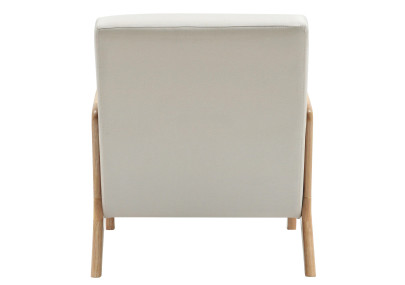 Fauteuil Hibbing, tissu cr?me