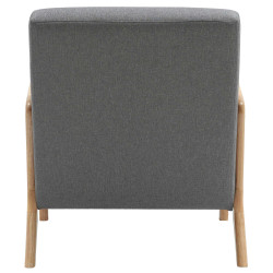 Fauteuil Hibbing, tissu gris clair