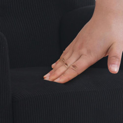 Fauteuil Kioni Cord, noir