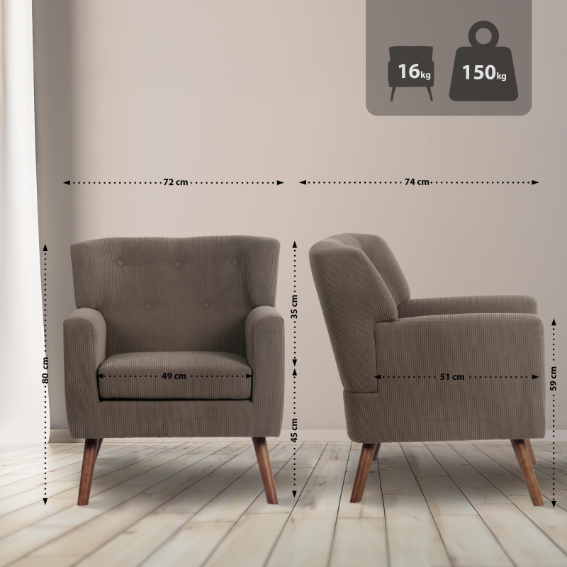 Sessel Kioni Cord
