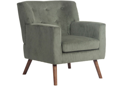 Fauteuil Kioni Cord, vert