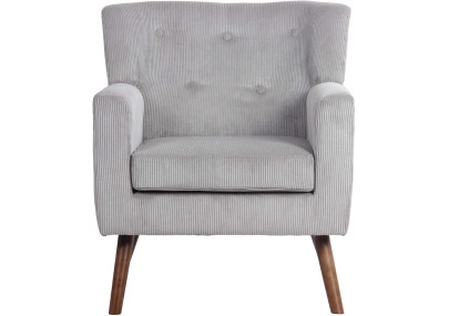 Fauteuil Kioni Cord, gris
