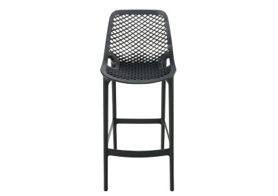 Lot de 2 tabourets de bar Air, gris foncé