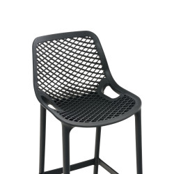 Ensemble de 2 tabourets de bar Air gris foncé